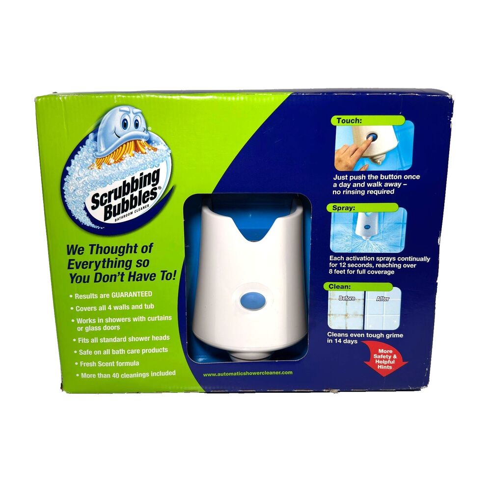 Scrubbing Bubbles Brand New Automatic Shower Cleaner Starter Kit w/(2) Bottles
